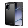 Custodia in TPU spazzolato per OnePlus Ace 6/6T/15R - Fibra di Carbonio - Nera