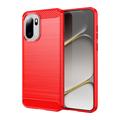 Custodia in TPU spazzolato per OnePlus Ace 6/6T/15R - Fibra di Carbonio