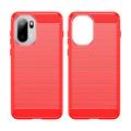 Custodia in TPU spazzolato per OnePlus Ace 6/6T/15R - Fibra di Carbonio