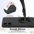 Custodia in silicone liquido per OnePlus Ace 6/Ace 6T/15R - compatibile con MagSafe - Nera