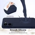Custodia in silicone liquido per OnePlus Ace 6/Ace 6T/15R - compatibile con MagSafe - Blu Scuro