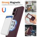 Custodia in silicone liquido per OnePlus Ace 6/Ace 6T/15R - compatibile con MagSafe - Vino Rosso