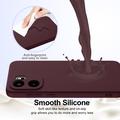 Custodia in silicone liquido per OnePlus Ace 6/Ace 6T/15R - compatibile con MagSafe - Vino Rosso