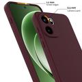 Custodia in silicone liquido per OnePlus Ace 6/Ace 6T/15R - compatibile con MagSafe - Vino Rosso