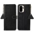 Custodia in pelle a portafoglio OnePlus Ace 6 Ultra con RFID