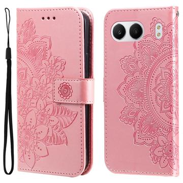 Custodia a portafoglio serie Mandala per OnePlus Nord 4 - Rosa Oro