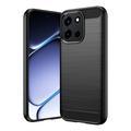 Custodia in TPU spazzolato per OnePlus Nord 6/Turbo 6/6V - Fibra di Carbonio