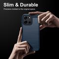 Custodia in TPU spazzolato per OnePlus Nord 6/Turbo 6/6V - Fibra di Carbonio - Blu