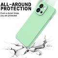 Custodia in silicone liquido con cinghia a mano per OnePlus Nord 6/Turbo 6 - Verde