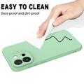 Custodia in silicone liquido con cinghia a mano per OnePlus Nord 6/Turbo 6 - Verde