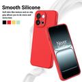 Custodia in silicone liquido con cinghia a mano per OnePlus Nord 6/Turbo 6 - Rossa