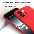 Custodia in silicone liquido con cinghia a mano per OnePlus Nord 6/Turbo 6 - Rossa