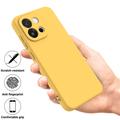 Custodia in silicone liquido con cinghia a mano per OnePlus Nord 6/Turbo 6 - Gialla