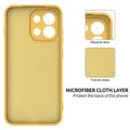 Custodia in silicone liquido con cinghia a mano per OnePlus Nord 6/Turbo 6 - Gialla