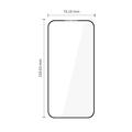Protezione dello schermo in vetro temperato OnePlus Nord 6 Tech-Protect Glass Fit+ - 2 pz. - Nero