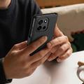 Custodia a portafoglio con magnete e supporto Tech-Protect per OnePlus Nord 6 - Nera