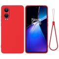 Custodia in Silicone Liquido per OnePlus Nord CE4 Lite/Oppo K12x - Rossa