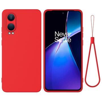 Custodia in Silicone Liquido per OnePlus Nord CE4 Lite/Oppo K12x - Rossa