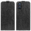 Custodia Flip Verticale con Slot per Schede per OnePlus Nord CE4 Lite/Oppo K12x - Nera