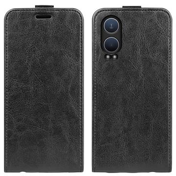 Custodia Flip Verticale con Slot per Schede per OnePlus Nord CE4 Lite/Oppo K12x - Nera