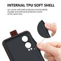 Custodia Flip Verticale con Slot per Schede per OnePlus Nord CE4 Lite/Oppo K12x - Marrone