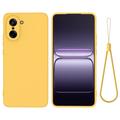 Custodia in silicone liquido con cinghia a mano per OnePlus Nord CE5