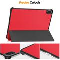 Custodia Smart Folio serie Tri-Fold per OnePlus Pad 4/Oppo Pad 5 Pro - Rossa