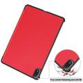 Custodia Smart Folio serie Tri-Fold per OnePlus Pad 4/Oppo Pad 5 Pro - Rossa