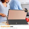 Custodia Smart Folio serie Tri-Fold per OnePlus Pad 4/Oppo Pad 5 Pro - Oro rosa