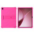 OnePlus Pad Go 2/Oppo Pad Air5 Custodia in silicone con supporto - Rosa caldo