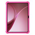 OnePlus Pad Go 2/Oppo Pad Air5 Custodia in silicone con supporto - Rosa caldo