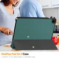 Custodia Smart Folio per OnePlus Pad Go 2 serie Tri-Fold - Verde scuro