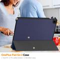 Custodia Smart Folio per OnePlus Pad Go 2 serie Tri-Fold - Blu scuro