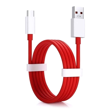 Cavo OnePlus Warp Charge Type-C 5461100012 - 1,5 m - Rosso / Bianco