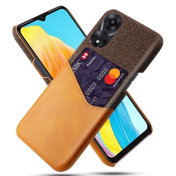 Custodia KSQ con Slot per Schede per Oppo A18/A38 - Arancione