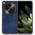Custodia in Plastica Rivestita per Oppo Find N3/OnePlus Open - Blu