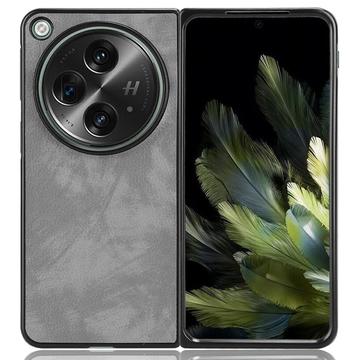 Custodia in Plastica Rivestita per Oppo Find N3/OnePlus Open - Grigia