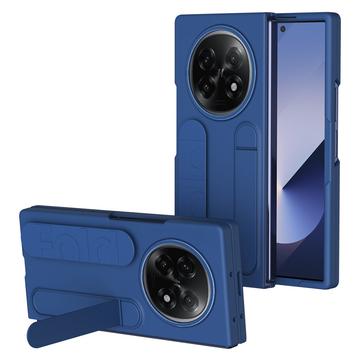 Custodia ibrida per Oppo Find N5 con cinturino e supporto - Blu