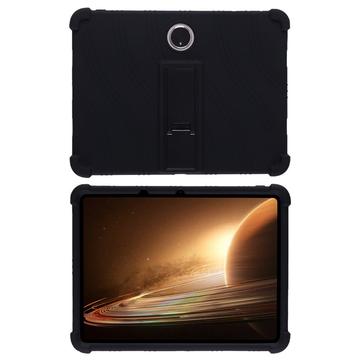 Custodia in silicone per Oppo Pad 2 con supporto per il calcio - Nera