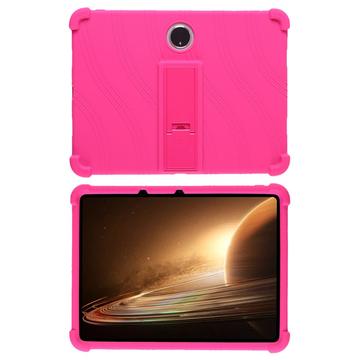 Custodia in silicone per Oppo Pad 2 con kickstand - Rosa Neon