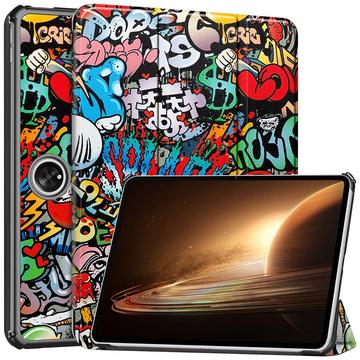 Custodia Smart Folio serie Tri-Fold per Oppo Pad 2 - Graffiti