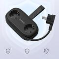 Orico AP3 5-in-1 20W Power Strip - 2x AC, 2x USB-A, USB-C PD - Black