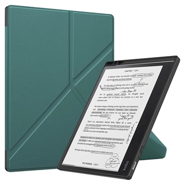 Custodia Origami Stand Folio per Kobo Elipsa 2E - Verde