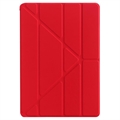 iPad 10.2 2019/2020/2021 Origami Stand Folio Case - Red