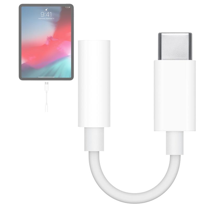 Adattatore jack per cuffie USB-C/3,5 mm Apple MU7E2ZM/A - bianco