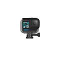 Custodia protettiva originale GoPro HERO13/12/11/10/9 nera – Custodia subacquea impermeabile con lente in vetro piatto e sportello posteriore scheletrato