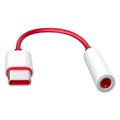 Cavo Adattatore USB-C / 3,5mm OnePlus - Bulk - Rosso / Bianco