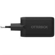 Caricabatterie da muro OtterBox GaN da 67W - 2x USB-C, USB-A, PD 3.0, PPS - Nero