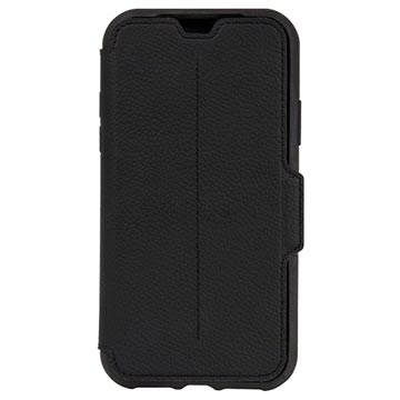 custodia folio in pelle per iphone x - nero custodia folio in pelle per iphone x - nero