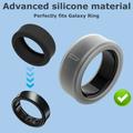 Custodia in silicone antigraffio Oura Ring 5, Samsung Galaxy Ring - misura: 12/13 - bianco